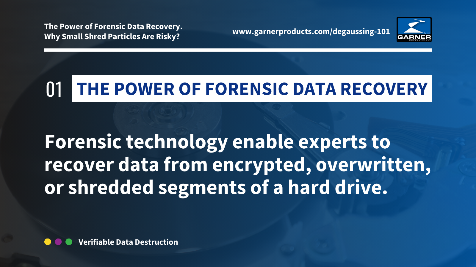 The power of forensic data recovery and why small shred particles are risky